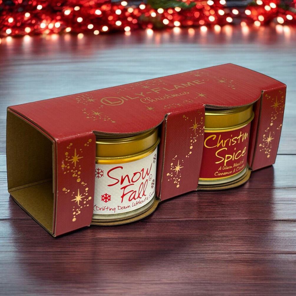 Lily-Flame Christmas 2 Mini Tin Candle Gift Set Extra Image 4